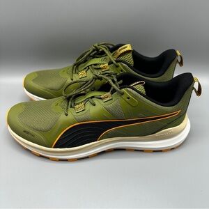 PUMA Trail Running Shoes Lace Up Sneakers Men’s Size 12 Olive Green